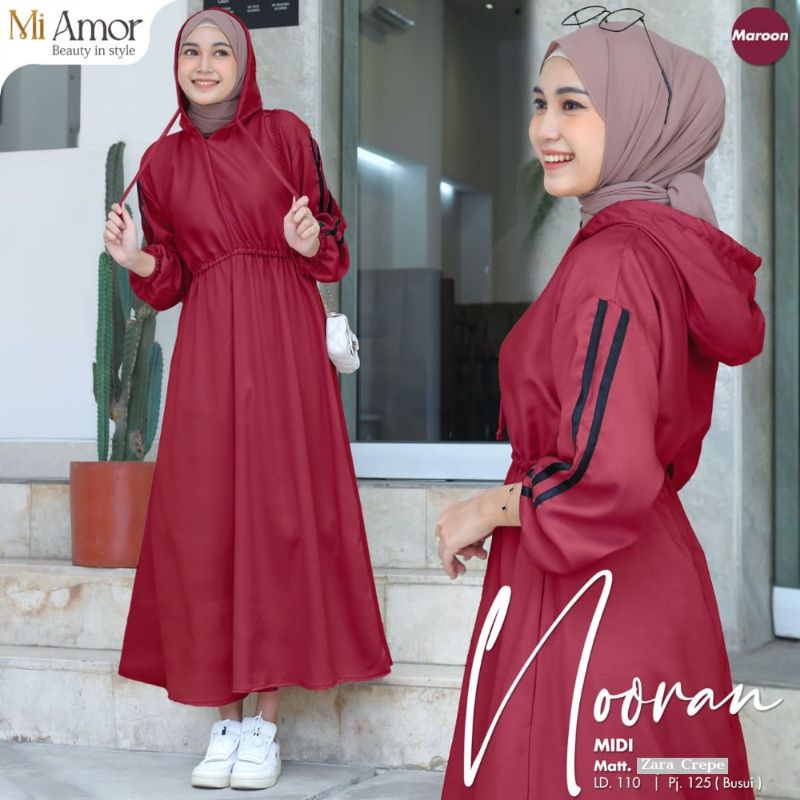 Nooran midi dress polos original by Mi Amor