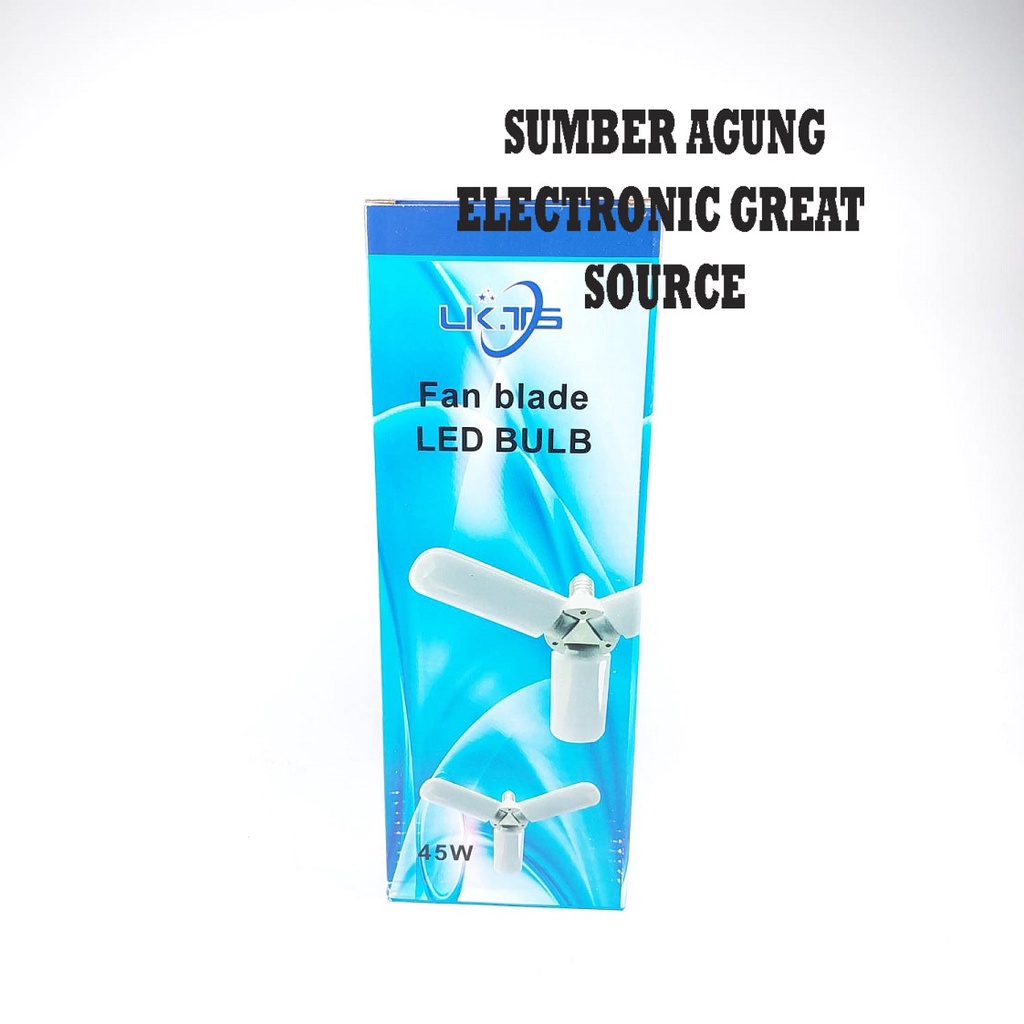 LKTS Fan Blade LED Lampu LED 45W Model Kipas 3 Sayap Terang Bisa Lipat