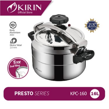 KIRIN Panci Presto Pressure Cooker 16 Liter KPC 160 KPC-160 Induction