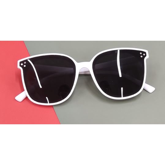 Kacamata Hitam cat eye 3 Dot Retro Kacamata Hitam Wanita Sunglasses