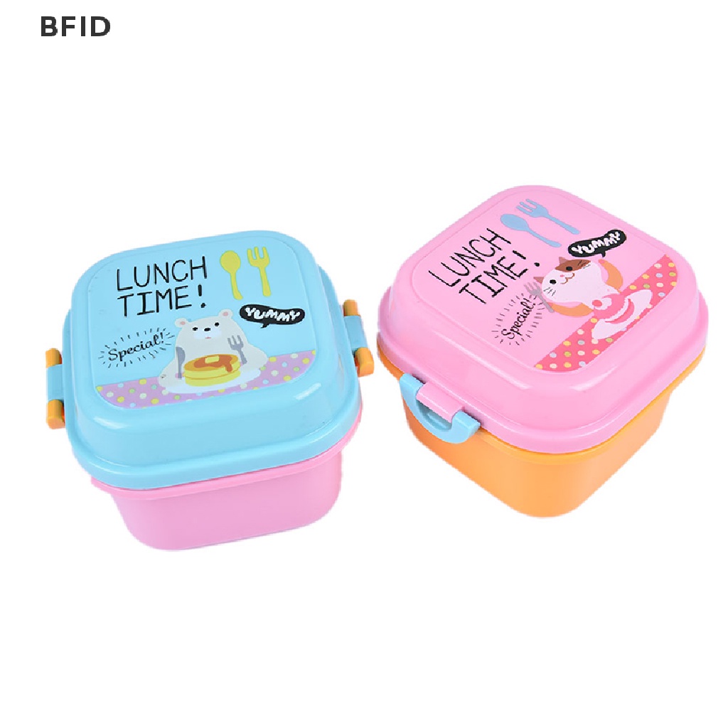 [BFID] Kotak Makan Plastik Sehat Kartun Microwave Oven Lunch Bento Boxes Kid Lunchbox [ID]