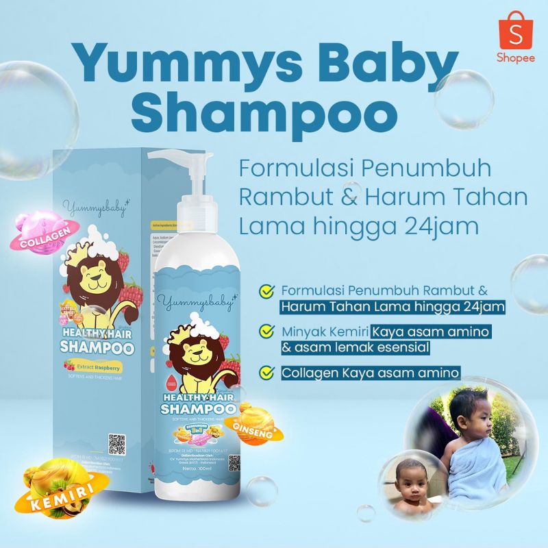 Yummys Baby Shampoo Serum Penumbuh Rambut Bayi YummysBaby