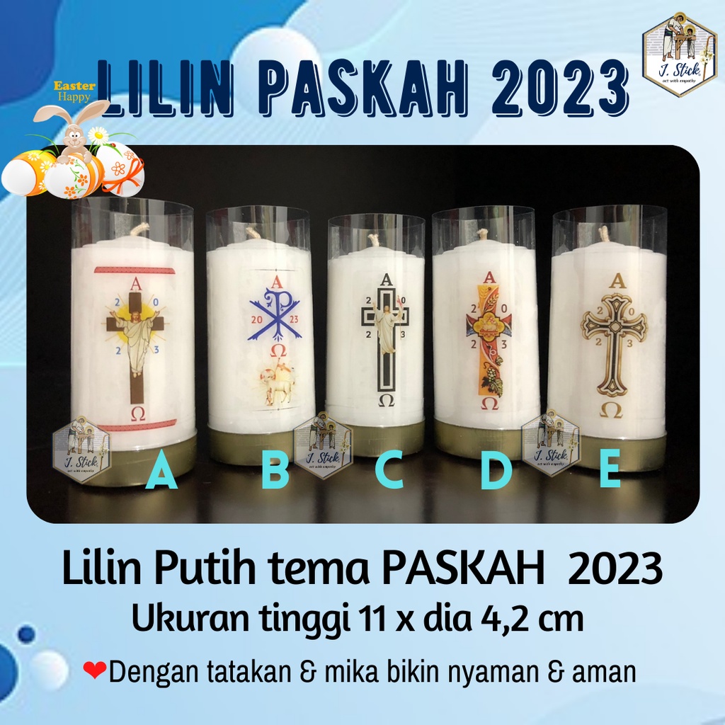 LILIN PASKAH 2023 (S, tinggi 11 x dia. 4,2 cm)