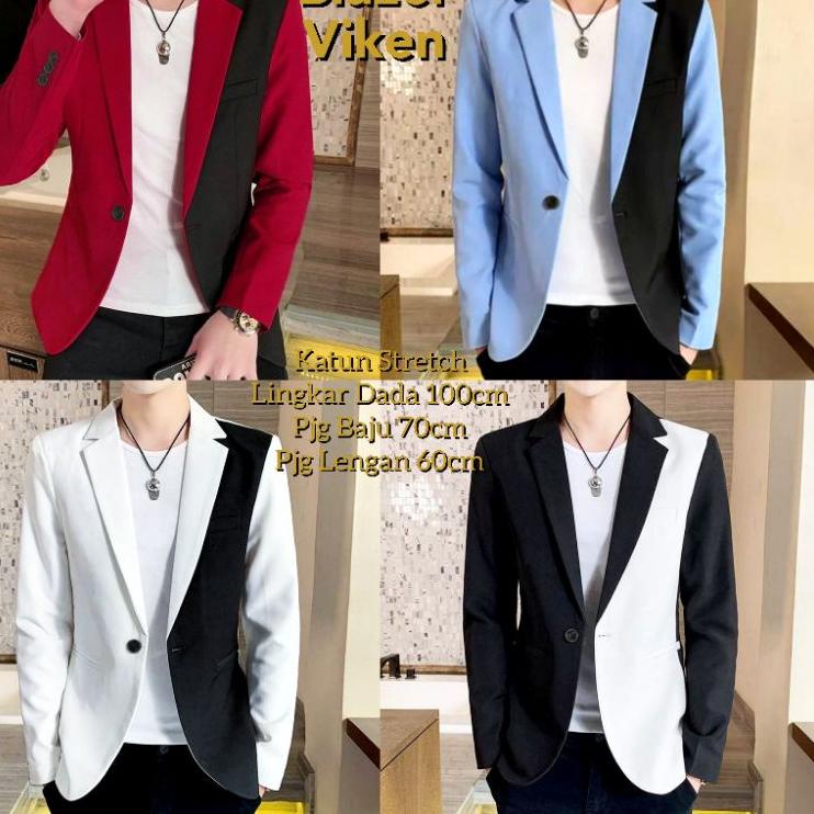 Original BPS Blazer Jas Pria VIKEN Baju Pakaian Blazer Cowok Keren Jas Pria Model Korea Korean Pesta