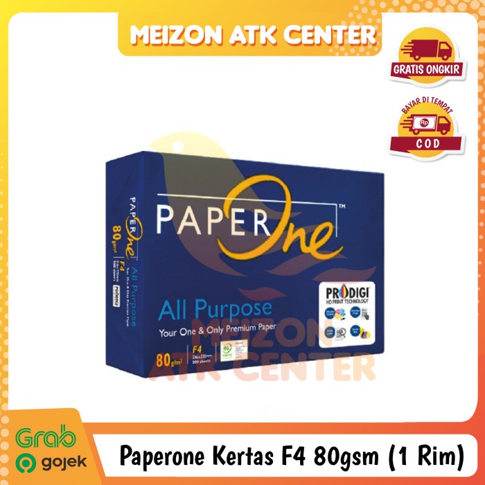 

%$%$%$%$] PAPERONE KERTAS HVS F4 80GSM KERTAS FOTOCOPY PAPER F4 80 GSM [1 RIM]