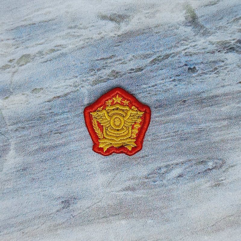 Atribut pdl polri / pdl pin dikjur lantas bordir timbul