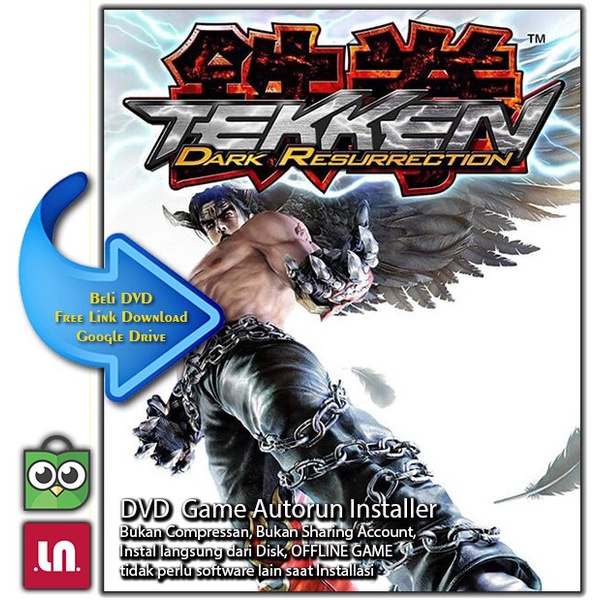 Jual kaset cd game pc Tekken Dark Resurrection PC DVD Game Adv Fight