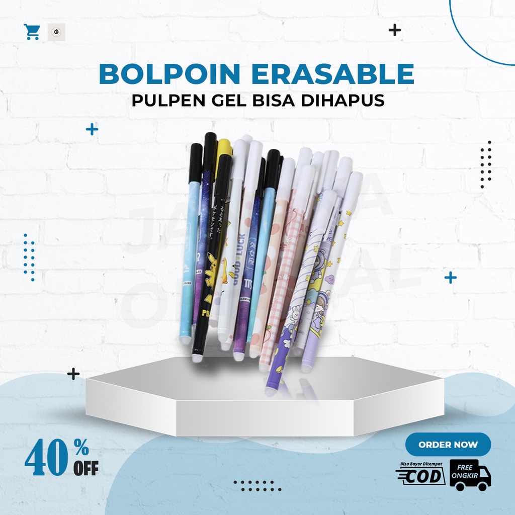 

Pulpen Bolpoin Pena Bisa Di Hapus Karakter Animal Hewan Alat Tulis Sekolah Eraser Pen 4 Pcs