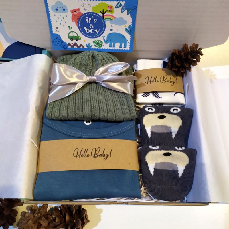 Hampers bayi/Kado bayi/Baby gift set/Jumper baby boy blue series