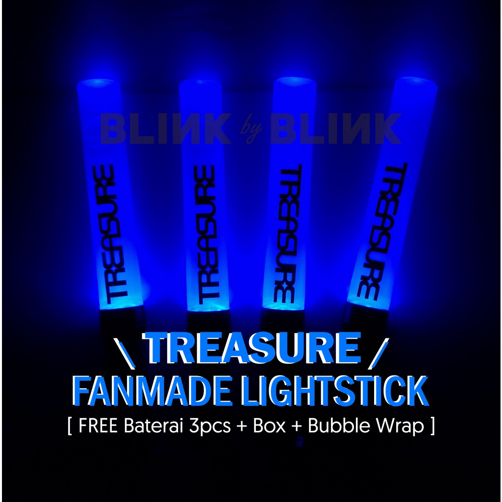 Lightstick TREASURE Fanmade / Handmade Konser Nobar Murah Berkualitas dan Terang Warna Biru Deco Pen