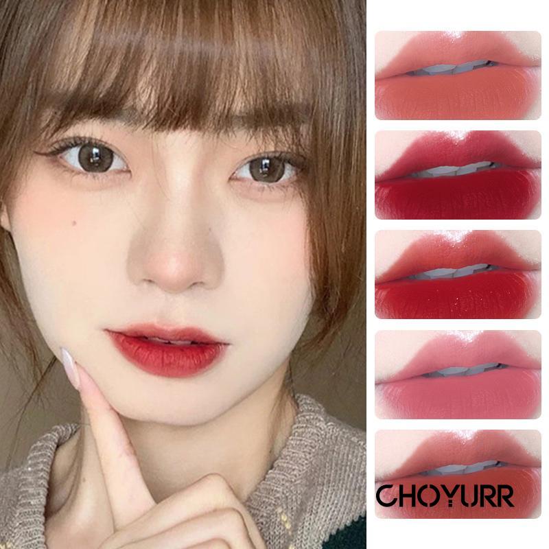 【COD】Lip Gloss Liquid Matte Silky Mist Lip Mud Matte Light Thin  Non-stick Cup Waterproof &amp; Long Lasting Korean Import-CH