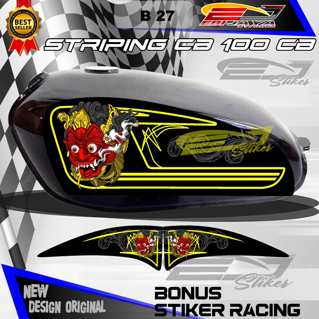 Jual STIKER LIST STRIPING CUSTOM CB100 HOLOGRAM/NON HOLOGRAM B27 ...