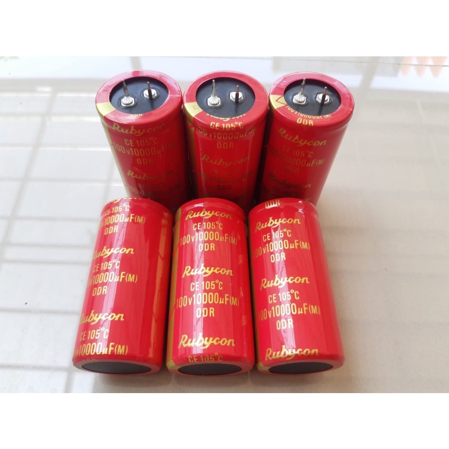 RUBYCON ELCO ELKO RUBYCON 10000uf 100v Volt RED MERAH 10000 UF 100 V