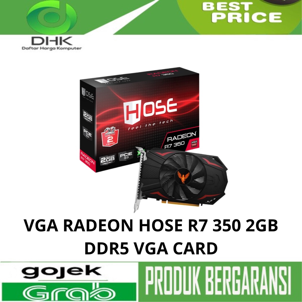 VGA RADEON HOSE R7 350 2GB DDR5 VGA CARD - GARANSI RESMI 2 TAHUN