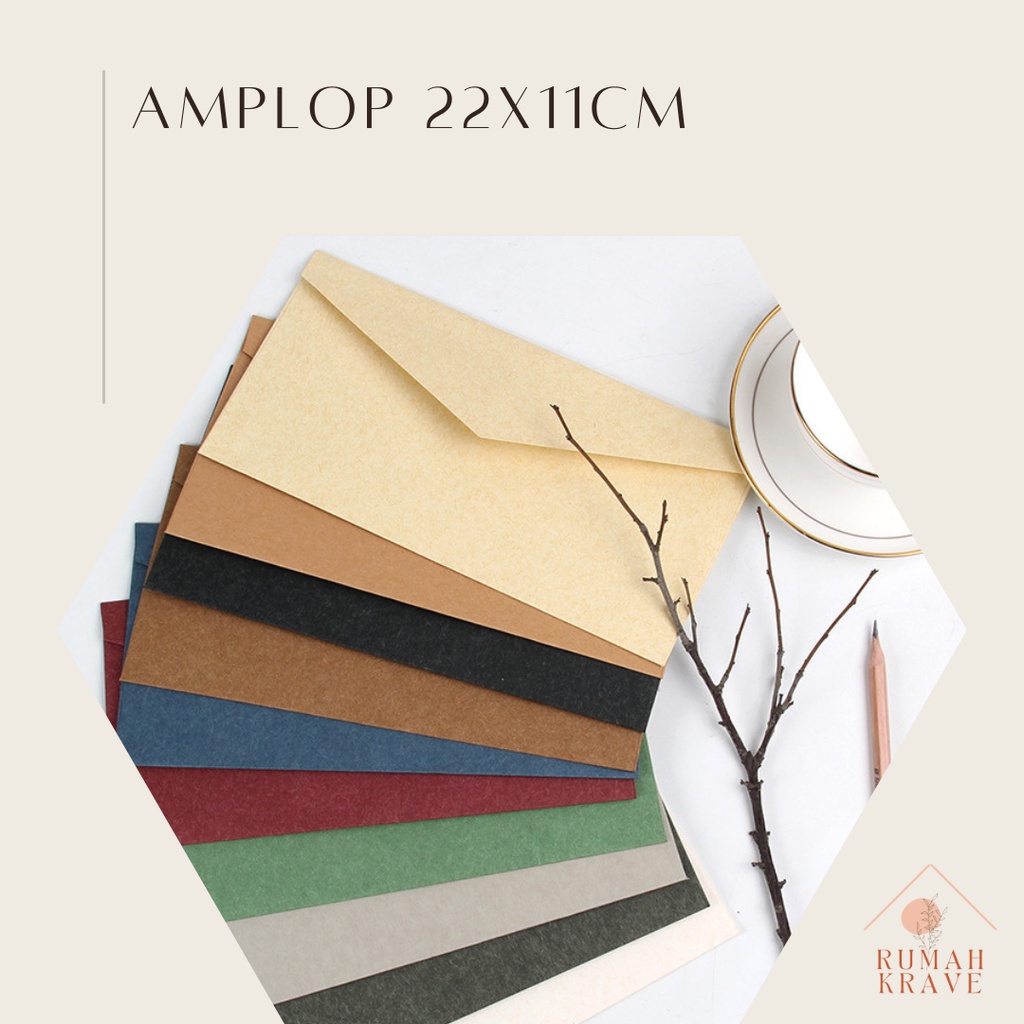 

RUMAH KRAVE - Amplop 22x11cm Envelope Kosong