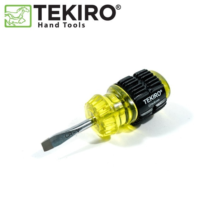 TEKIRO OBENG GAGANG KARET KUNING (-) 6 x 38 mm OBENG MIN SD-CG0859