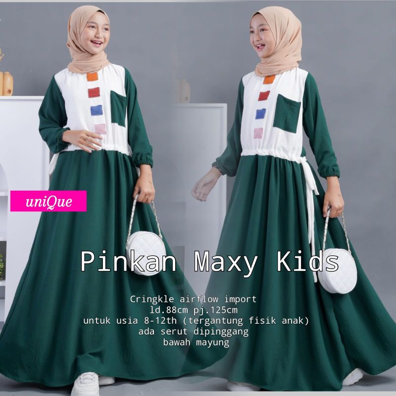 Pinkan Maxy Kids Gamis Anak by Unique