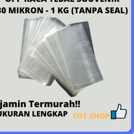 

DNL851 HARGA PABRIK!! (1-kg) Plastik Kaca Bening OPP Souvenir Tebal 30 Mikron (Tebal) KILO-an KECIL **