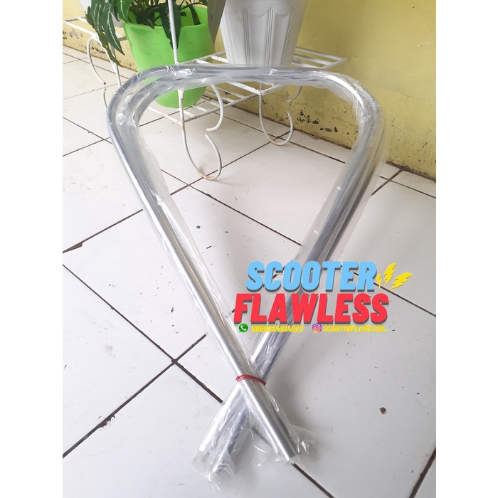 List Lis dada depan Body Vespa Chrome alumunium vespa super sprint