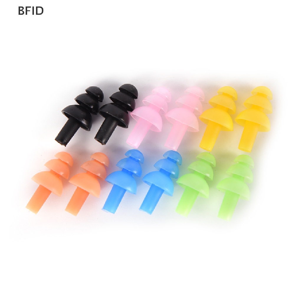 [BFID] Penyumbat Telinga Silikon Lembut Reusable Ear Plugs Sleep Swimming Work Noise reduction [ID]