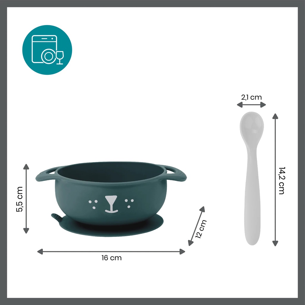 Silicon Spoon Bowl Babymoov Kit  A0005405 / 5404