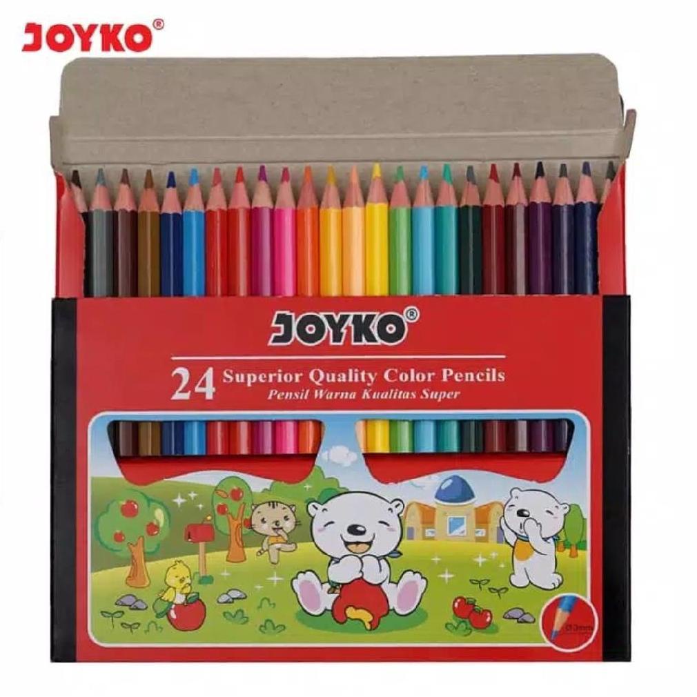 

10.10 Promo Brand Pensil Warna 24 Warna Pendek Joyko (isi 24)