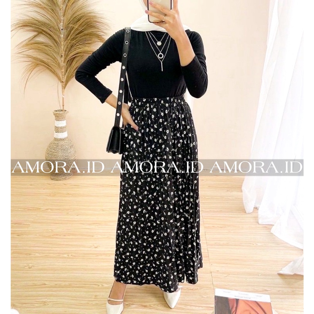 ROK PLISKET MOTIF DENIM LILY TULIP DAILY DAISY POLKADOT PREMIUM