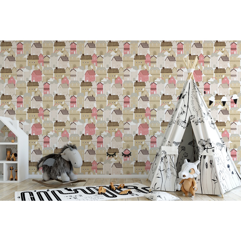 Jual WALLPAPER DINDING ROLL/GULUNG UNTUK KAMAR ANAK BERMOTIF