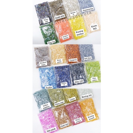 (50gram) MOTE PAYET 4mm / MOTE PAYET PANJANG / PAYET KEBAYA / MOTE PAYET KEBAYA / PAYET PANJANG CINA