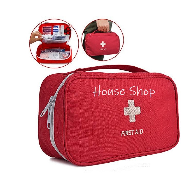 HS-0217 Tas Obat P3K-Pouch Tas Obat P3K Travel-Tempat Penyimpanan Obat Organizer