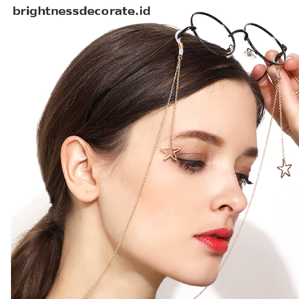[Birth] Rantai Kacamata Star Sunglasses Kacamata Baca Eyewears Cord Holder Tali Leher [ID]