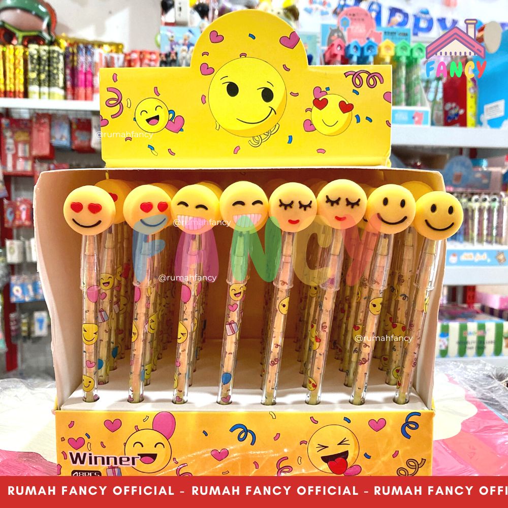 

Pensil Bensia Onde 2B Bentuk Emoticon / Pensil Bensia Karakter / Pensil Anak Lucu