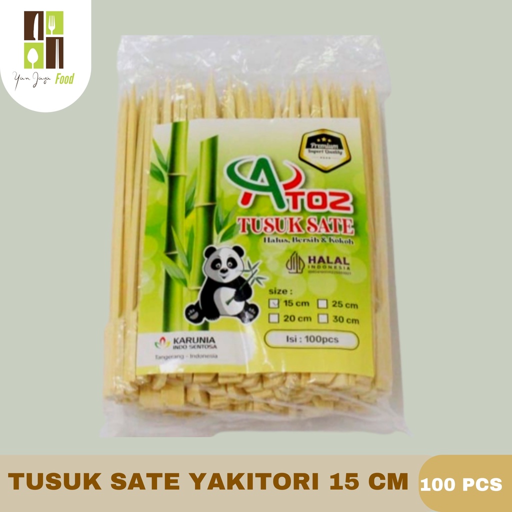 Tusuk Sate Bendera Jepang Yakitori/Tepo Kushi Kwalitas Premium 20/15/11 Cm