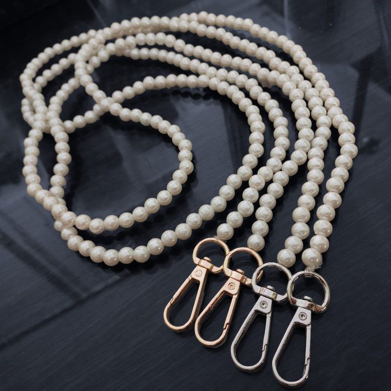 Tali Tas Selempang Mutiara panjang 110cm mote 8mm