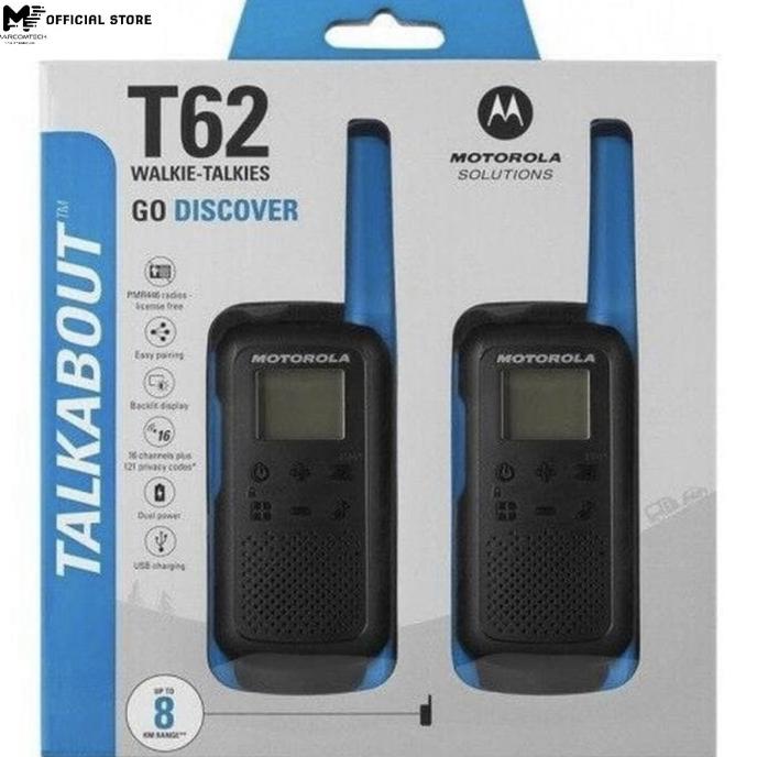 Walkie Talkie Motorola T62 Sepasang Talkabout Ori HT T62 WT T62