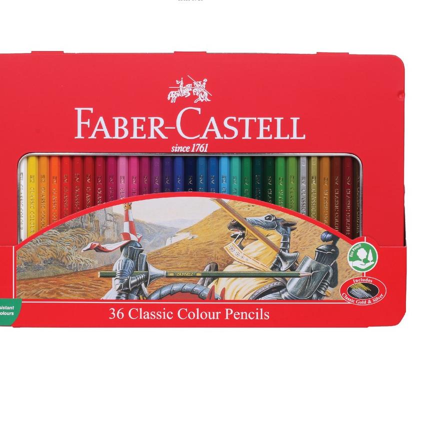 

Terjangkau Faber-Castell Classic Colour Pencil 36L Tin Case