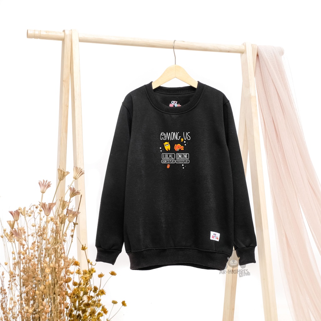 Crewneck Sweater Anak Motif Karakter untuk anak Laki-Laki/Perempuan