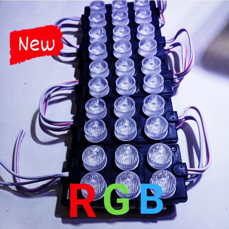 LED MODUL 6 MATA BESAR NYALA RGB