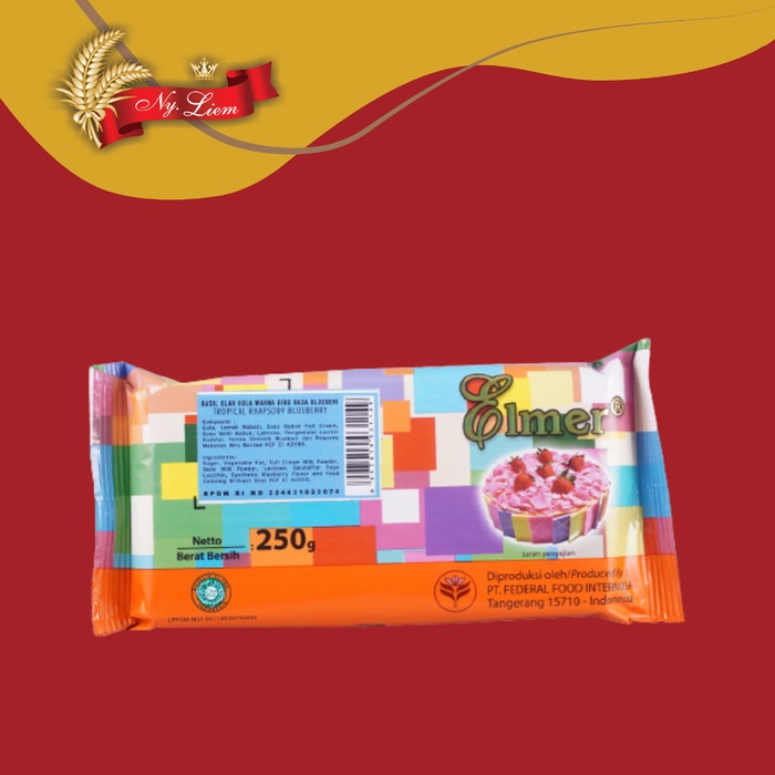 ELMER BLUEBERRY Tropical Rhapsody Cokelat Compound 250 gram