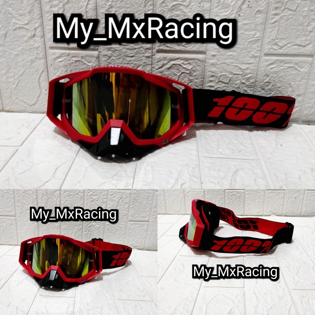 goggle cross trail IMPORT KUALITAS PREMIUM or supermoto universal  berkendara kacamata helm goggle import kualitas premium goggle trail offroad bisa onroad berkualitas KODE 004