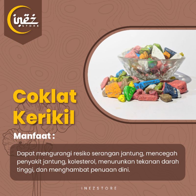 

Coklat Kerikil /coklat batu manis oleh" haji dan umroh/ cemilan pouch 250gr