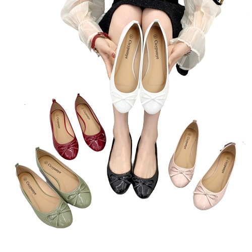 [MAMASILO] Sepatu  Pesta Flat Shoes Pita Wanita Import