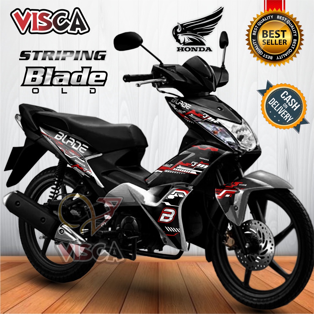 Striping Blade 110 Old - Stiker Sticker Striping Variasi Lis Honda Blade 110 Old Samurai - Striping 