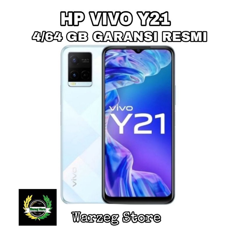 HP VIVO Y21 4/64 GB - VIVO Y 21 RAM 4GB ROM 64GB GARANSI RESMI