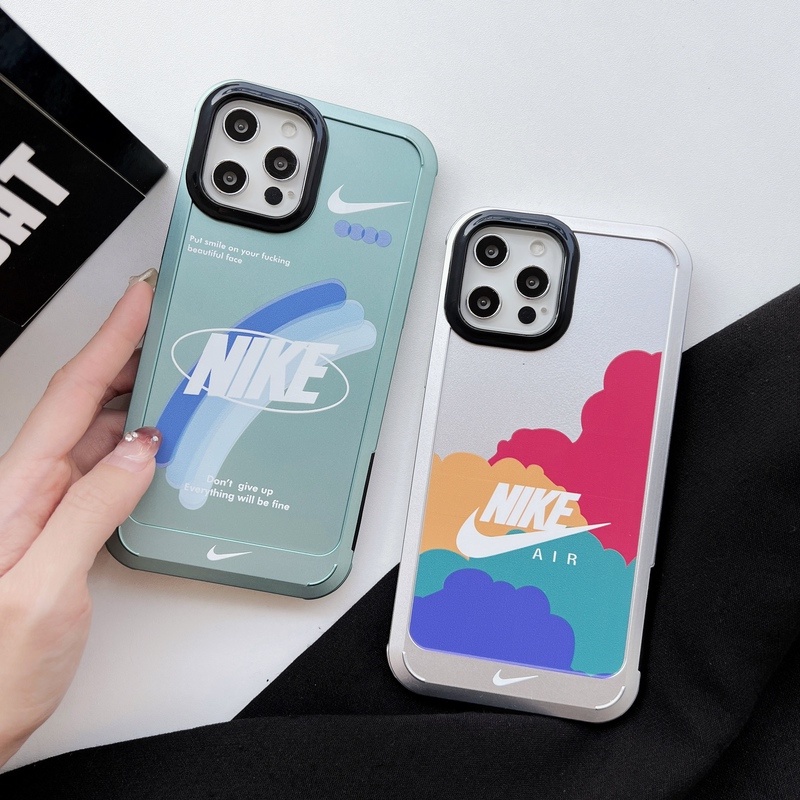 IPHONE Huruf Kekinian Gerak Neon Bingkai Warna-Warni Shockproof Case Untuk Iphone14 13 12 11 Pro Max Plus Bumper Silikon Penutup Bening