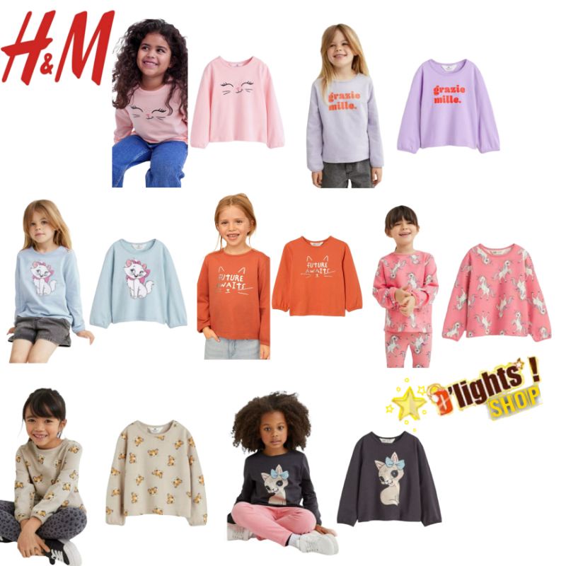 kaos anak sweatshirt h&m hnm