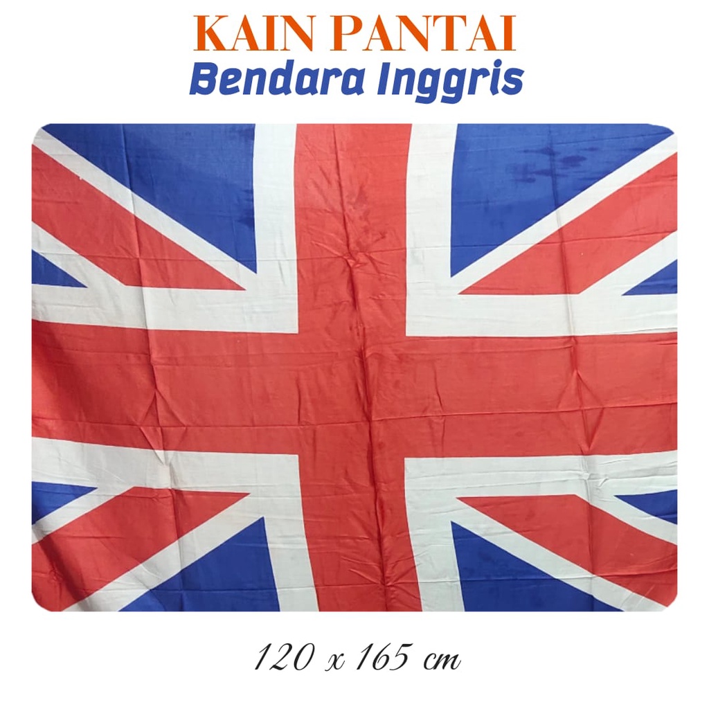 Kain Pantai Kain Bali Motif Inggris SEMBILAN MODE Ukuran 120 x 165 cm