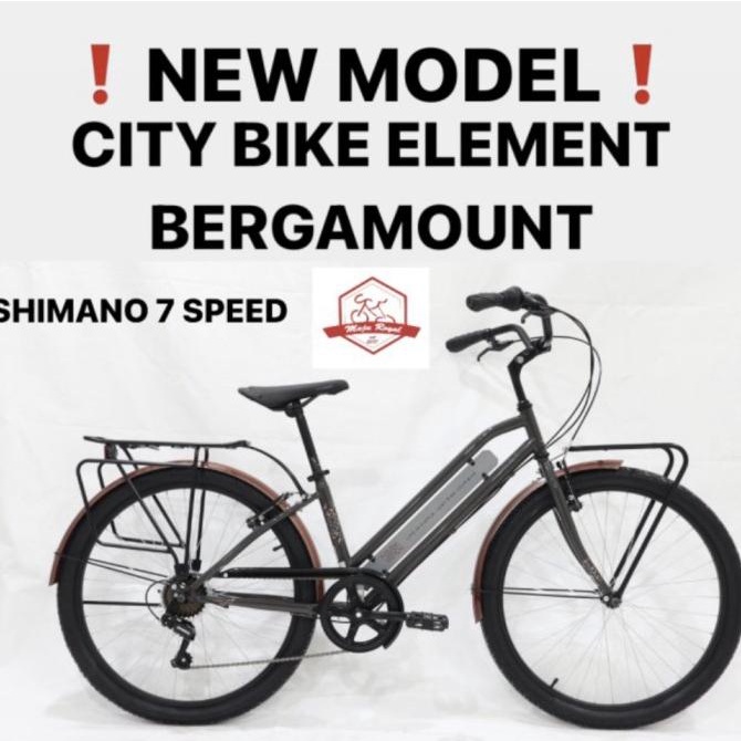 SEPEDA CITY BIKE ELEMENT BERGAMONT 26 inch BERGAMOUNT LONDON TAXI NEW