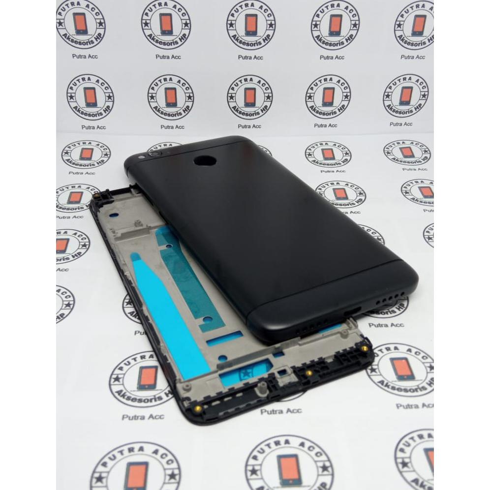 PRODUK- CASING FULLSET FOR HP XIAOMI XIOMI REDMI 4X FULL SET BACKDOOR BACKDOR + FRAME LCD BEZZEL TUL