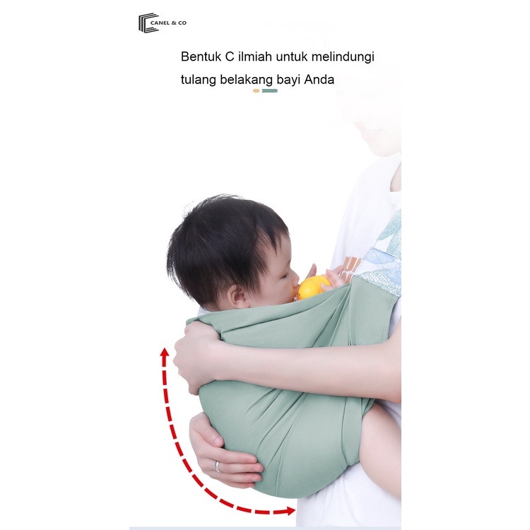 CANEL &amp; CO Kain Gendongan Bayi Newborn Gendongan Bayi Depan M Shape Baby Carrier